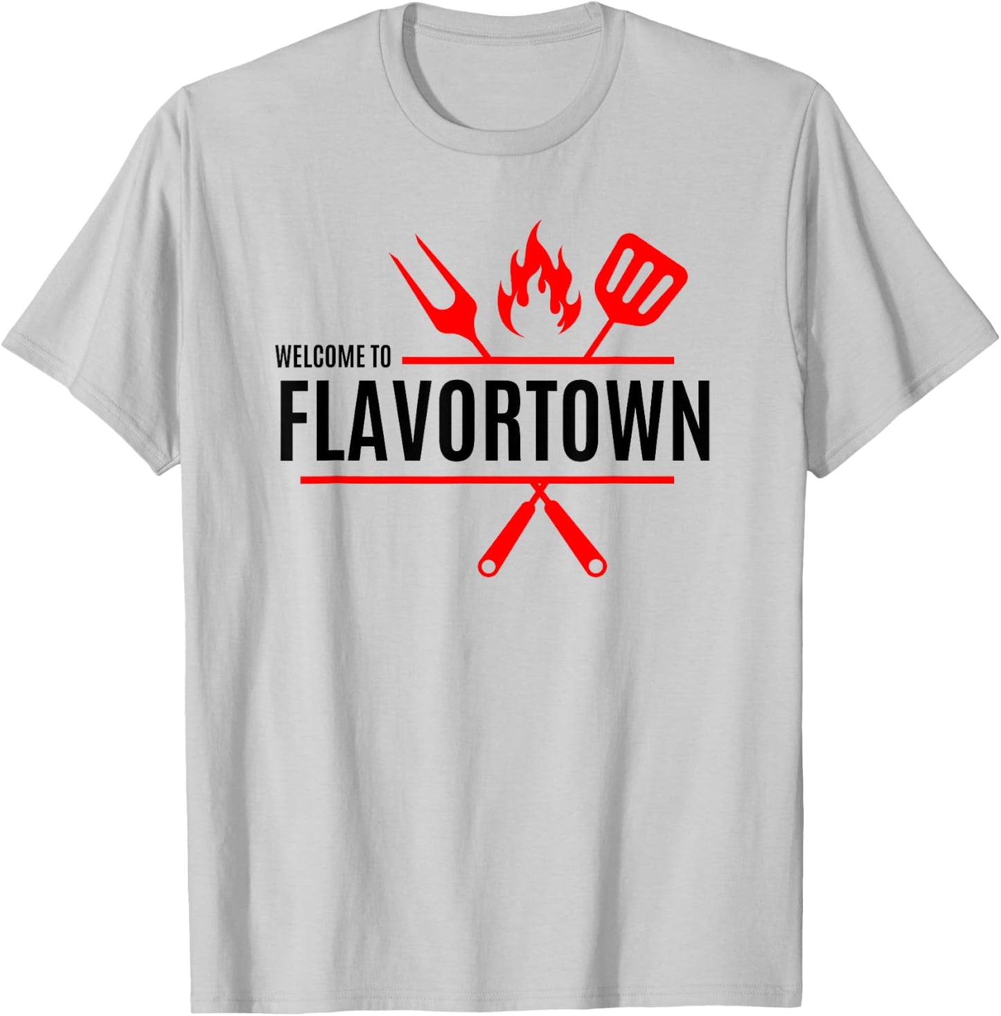 Flavortown Food Culture T-Shirt - T-Shirt | Ash