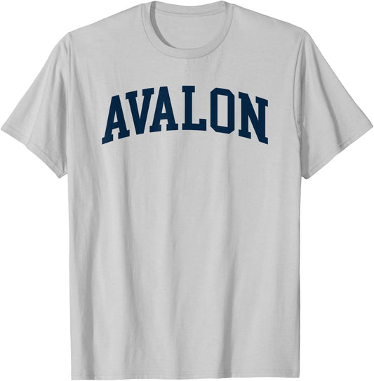 Avalon New Jersey Retro Preppy Throwback T-Shirt - T-Shirt | Ash