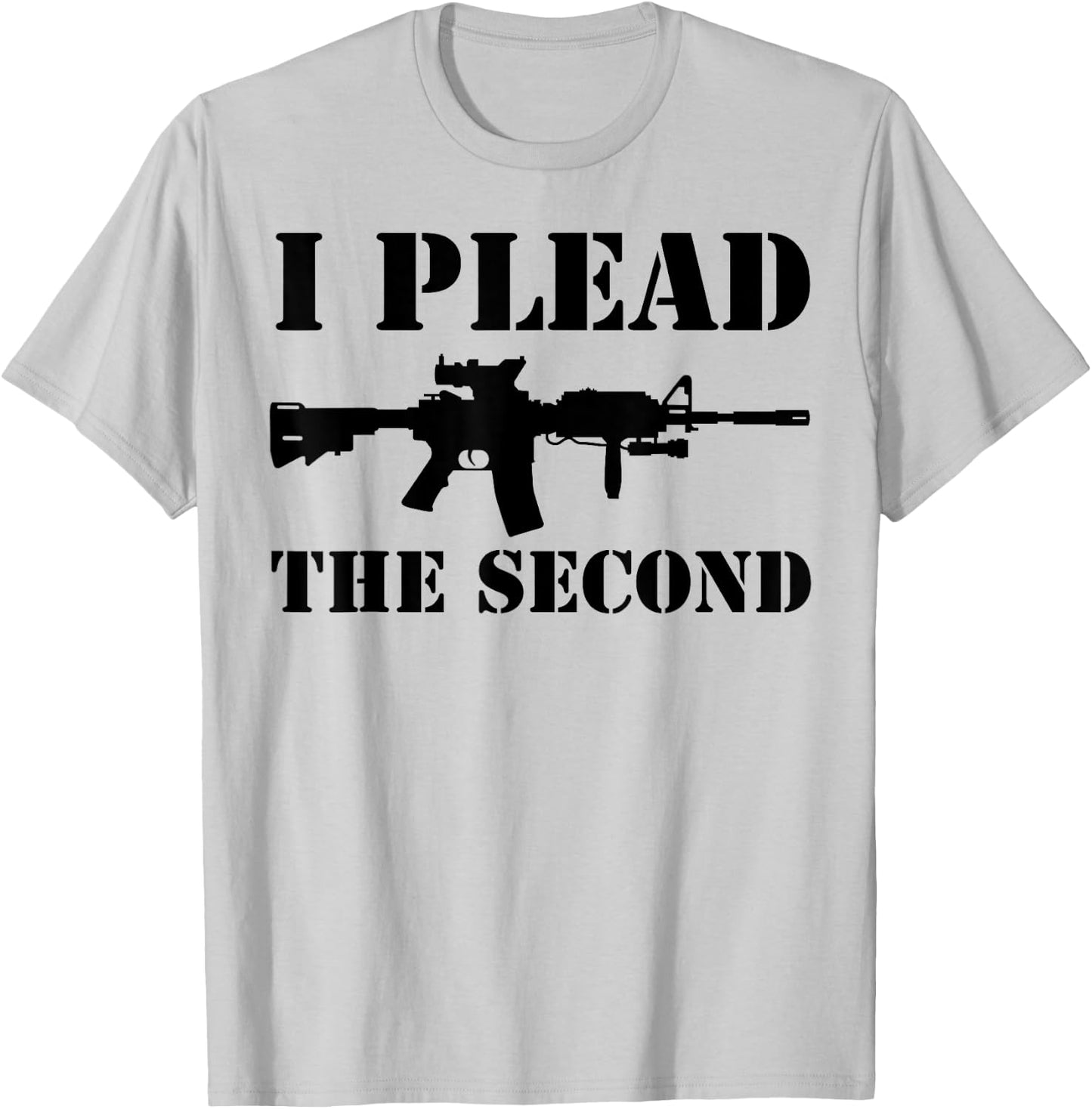 I Plead the Second 2nd Amendment American Patriot Apparel T-Shirt - T-Shirt | Ash