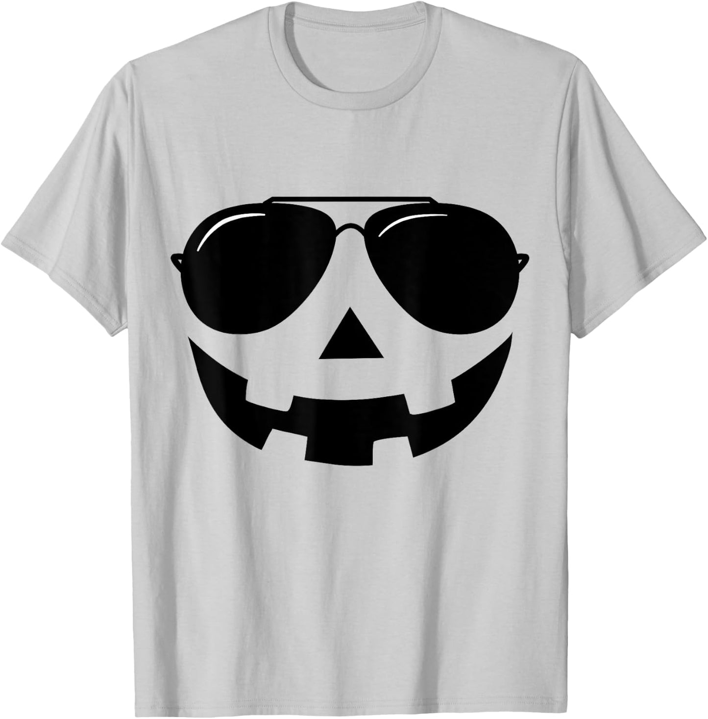 Jack O Lantern pumpkin face sunglasses halloween costume T-Shirt - T-Shirt | Ash