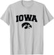 Iowa Hawkeyes | NCAA University of Official | OCIMPIO003 T-Shirt - T-Shirt | Ash