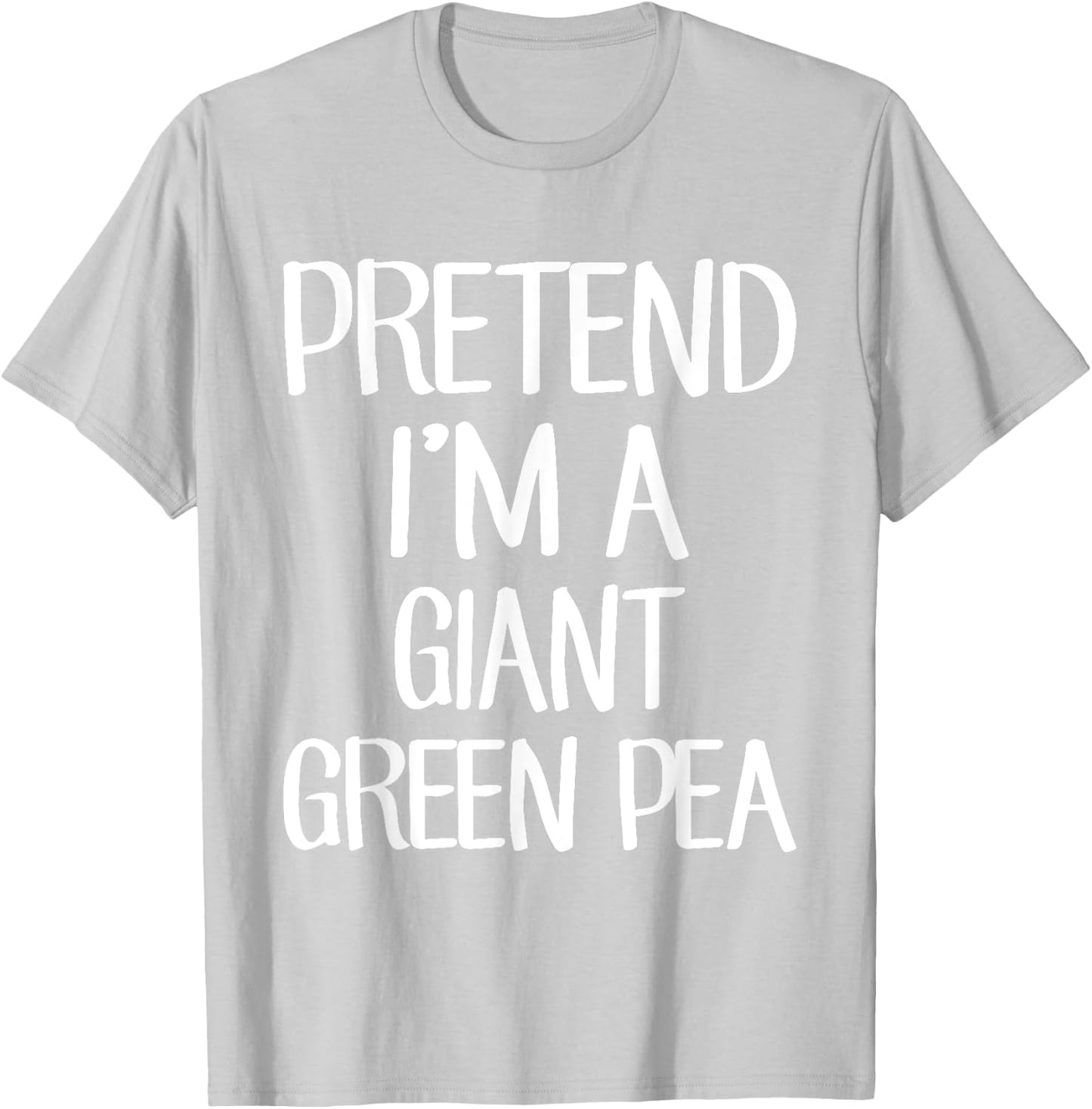 Pretend I'm A Giant Green Pea Costume Family Lazy Halloween T-Shirt - T-Shirt | Ash