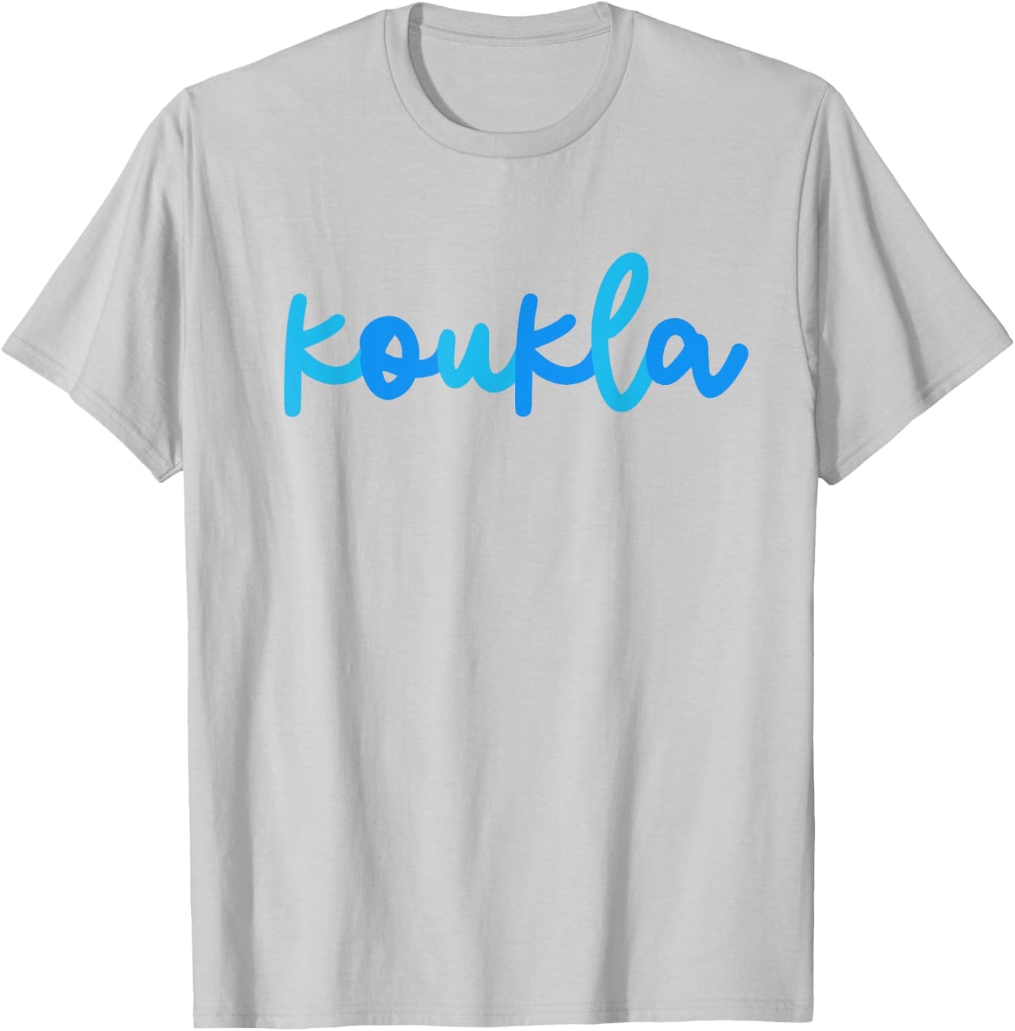Koukla Greek Party Ancient Greek Pride Greek Flag Greece T-Shirt - T-Shirt | Ash