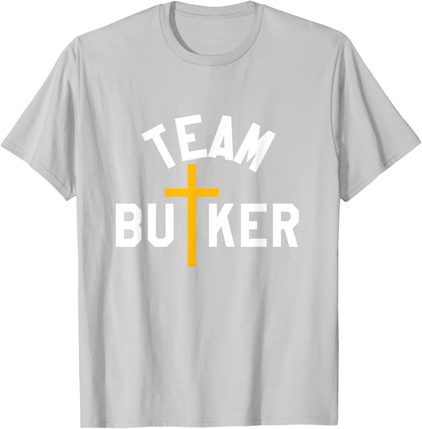 Team Butker Surname Christianity Cross Family Name T-Shirt - T-Shirt | Ash