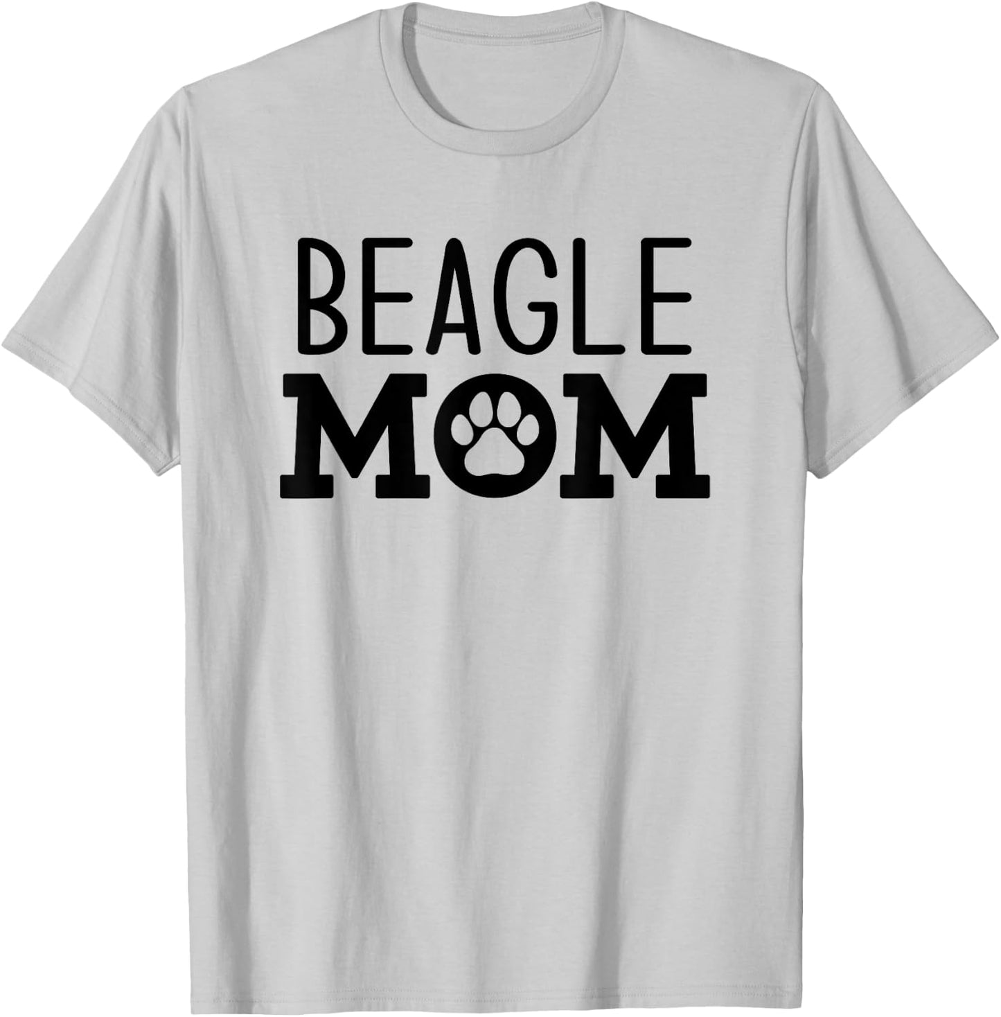 Funny Beagle Mom Dog Paw Puppy Retro Men Women T-Shirt - T-Shirt | Ash