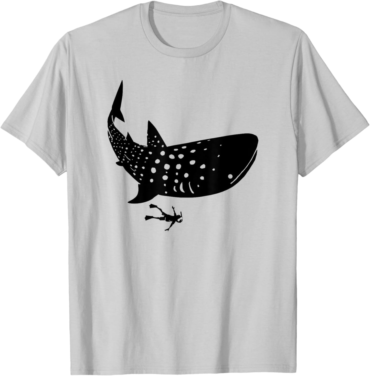 Whale Shark Diving Snorkeling T-Shirt - T-Shirt | Ash