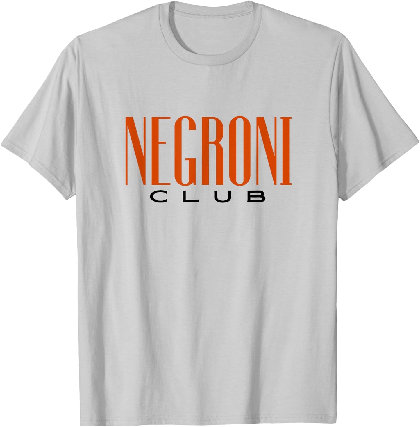 Negroni Club | Classic Gin Vermouth Cocktail Drink & Team T-Shirt - T-Shirt | Ash