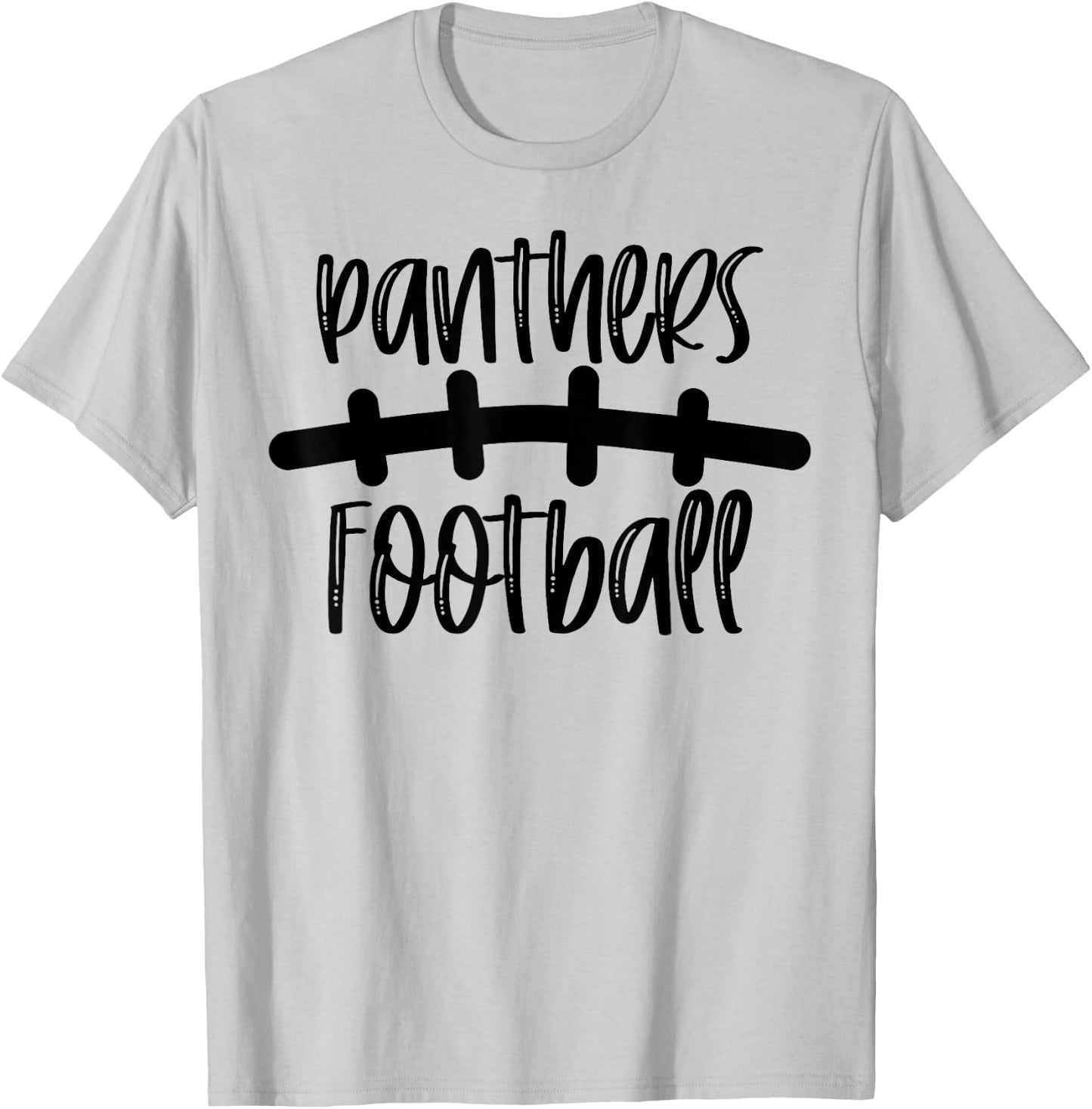 Panthers Football School Spirit Team Mascot Game Night T-Shirt - T-Shirt | Ash