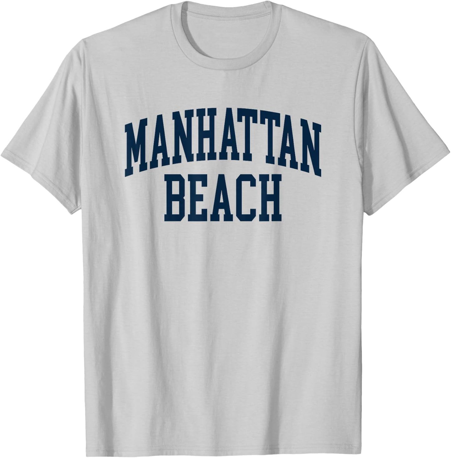 Manhattan Beach New York Souvenir Retro Preppy Throwback T-Shirt - T-Shirt | Ash