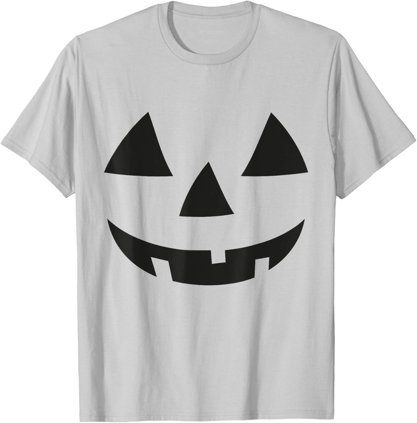 Pumpkin Face Shirt Jack o lantern Face Halloween T-Shirt - T-Shirt | Ash
