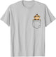 Monkey Lovers Cute Funny Monkey In Pocket T-Shirt - T-Shirt | Ash