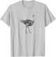 Vintage Ostrich Graphic Funny Ostrich Hipster T-Shirt - T-Shirt | Ash