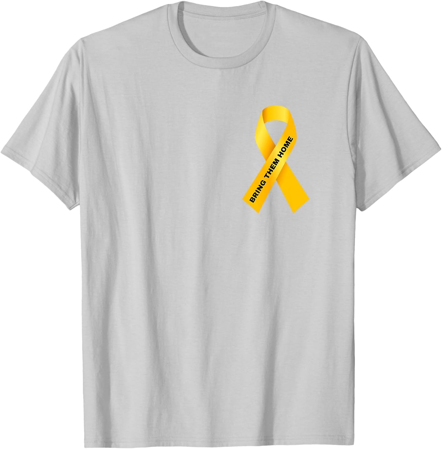 Bring them Home Now, Yellow Ribbon T-Shirt - T-Shirt | Ash