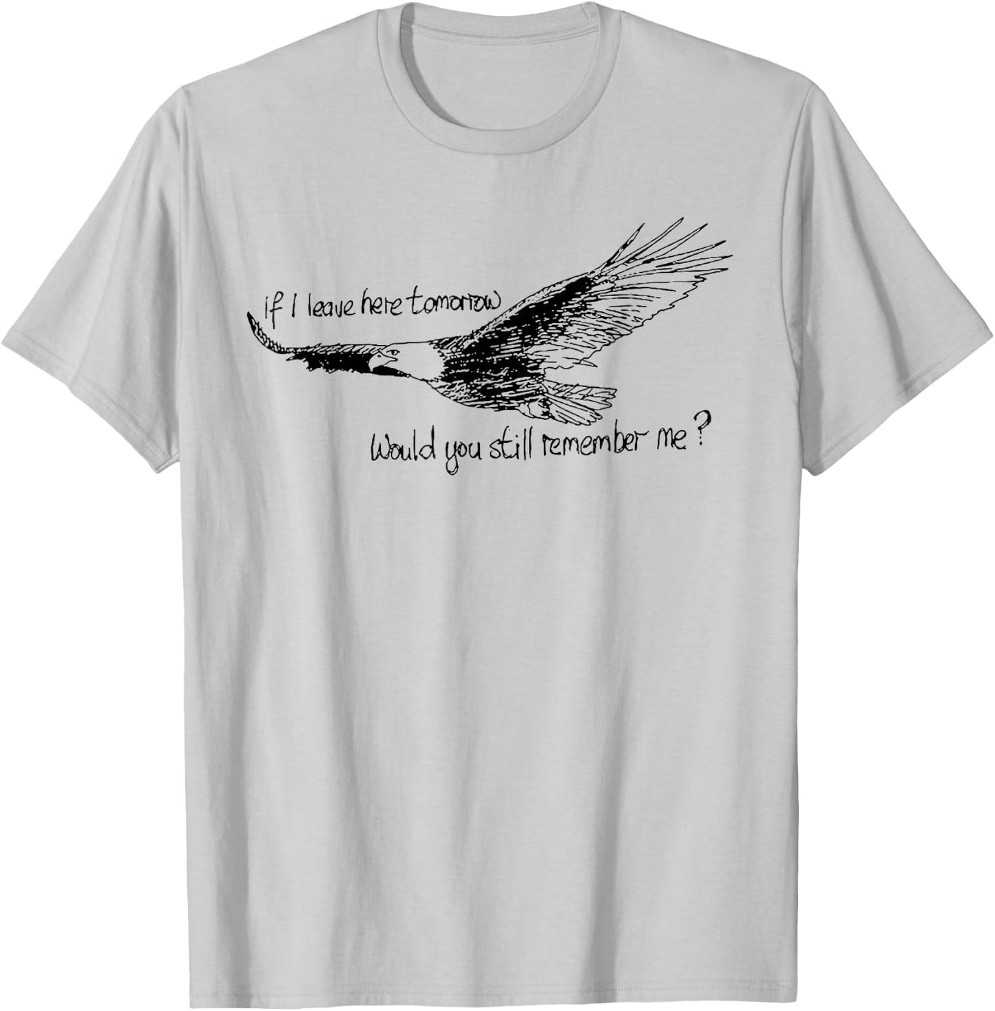 Eagle If I Leave Here Tomorrow Would You Still Remember Me T-Shirt - T-Shirt | Ash