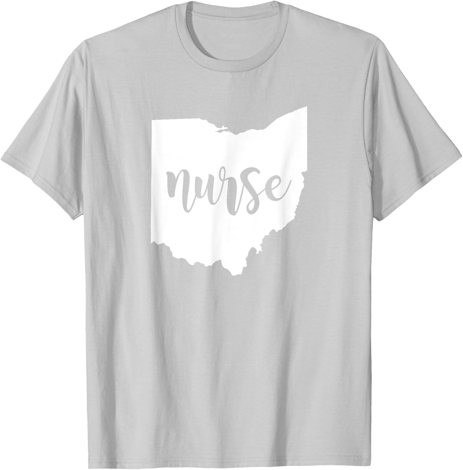 Cute Ohio Nurse T-Shirt - T-Shirt | Ash