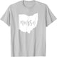 Cute Ohio Nurse T-Shirt - T-Shirt | Ash