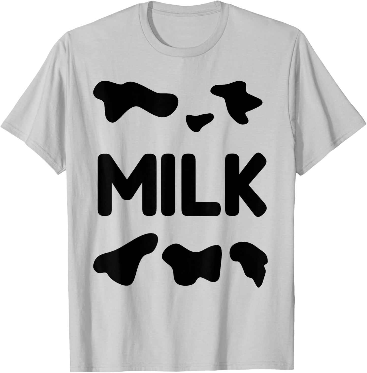 Funny Dairy Milk Carton Easy Costume T-Shirt - T-Shirt | Ash
