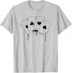 Vintage Hearts Spades Diamonds Clubs Graphic Casino Poker T-Shirt - T-Shirt | Ash