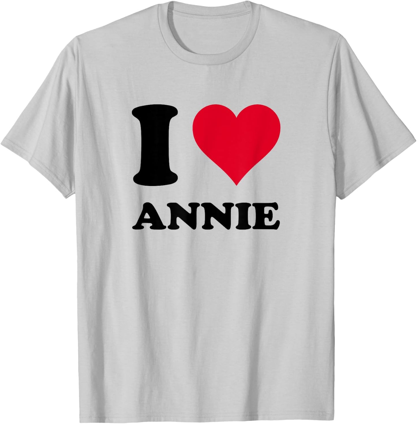 I Love Annie T-Shirt - T-Shirt | Ash