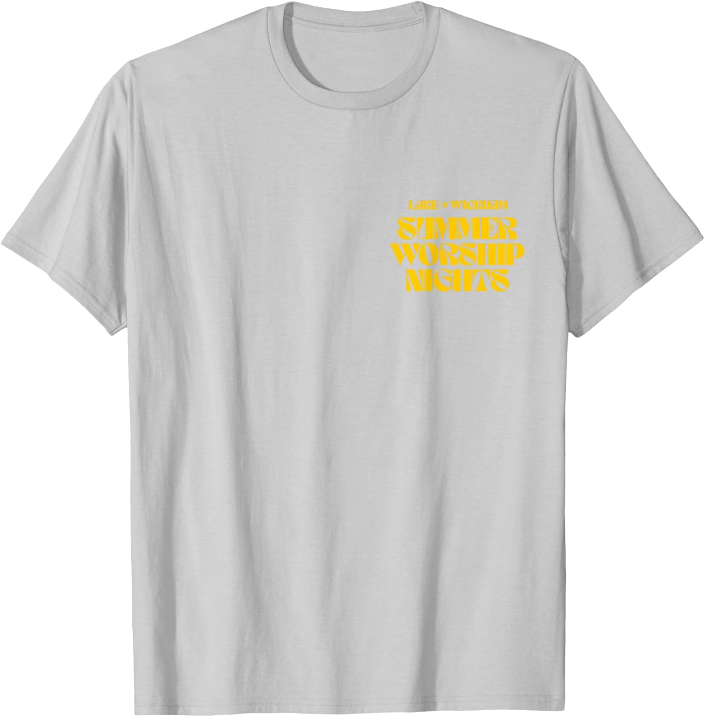 Summer Worship Nights White '24 T-Shirt - T-Shirt | Ash