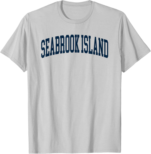 Seabrook Island South Carolina Retro Preppy Throwback T-Shirt - T-Shirt | Ash