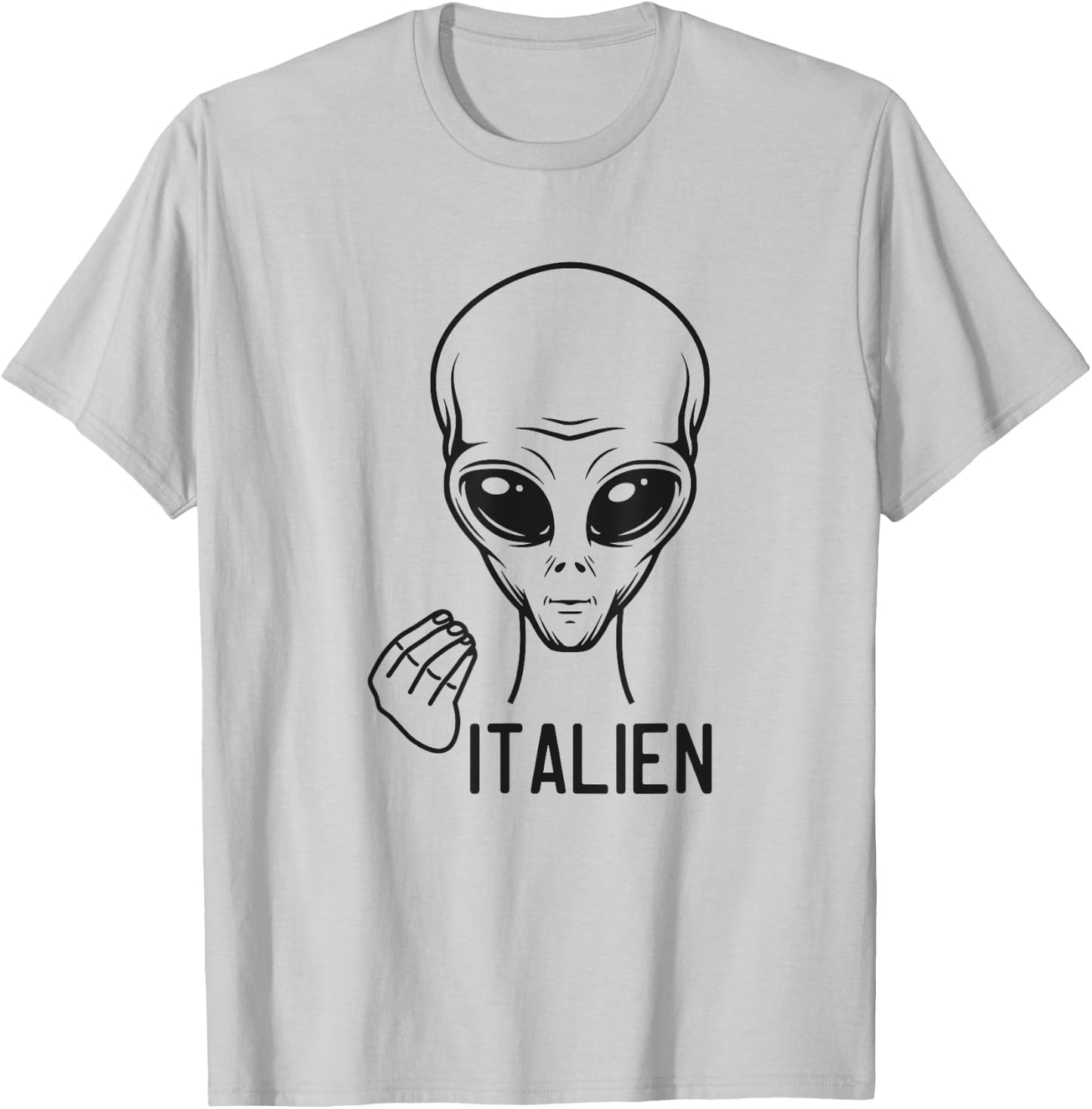 Italien Funny Meme Dad Joke Italian Alien UFO T-Shirt - T-Shirt | Ash