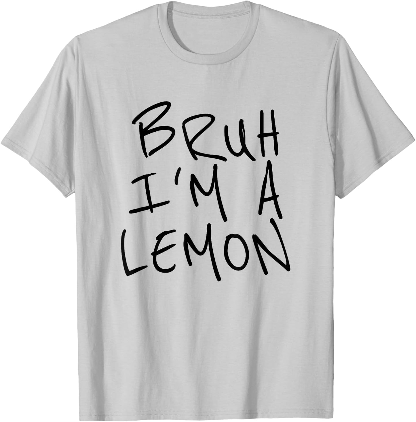 Bruh I'm A Lemon Funny Halloween Costume Men Women Boy Girl T-Shirt - T-Shirt | Ash