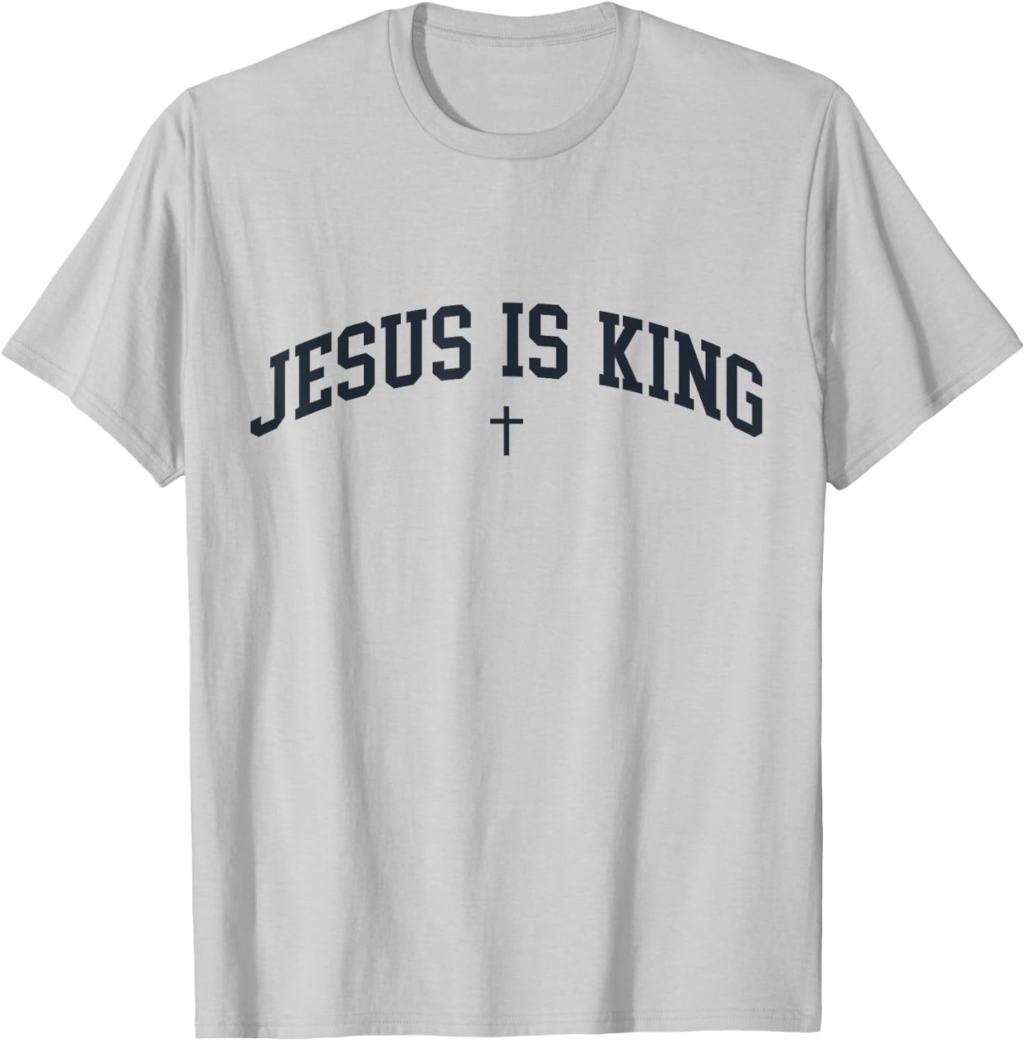 Jesus is King Trendy Preppy Aesthetic Christian Bible T-Shirt - T-Shirt | Ash