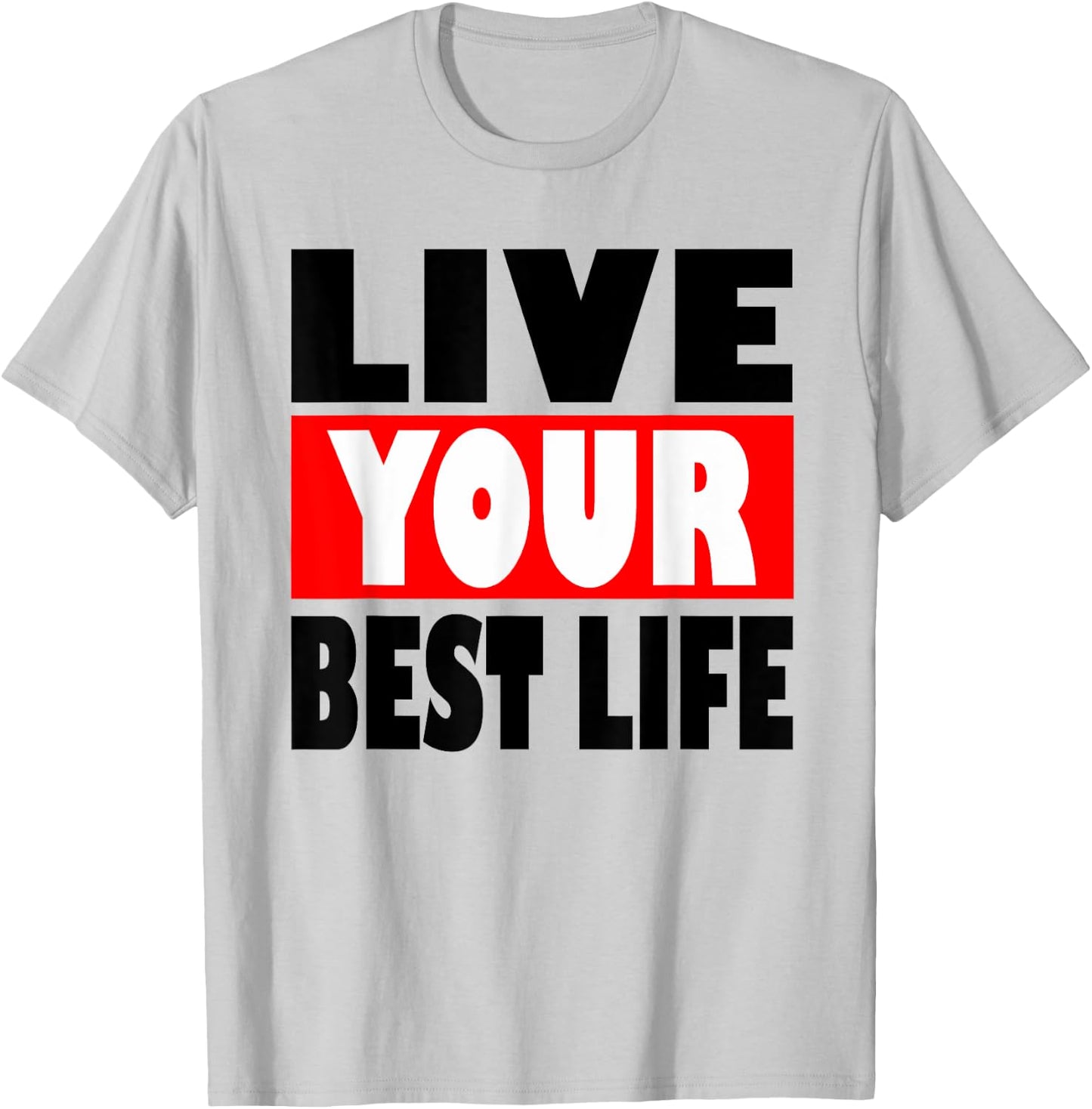 Christian apparel Satisfied with Jesus Live your best life T-Shirt - T-Shirt | Ash