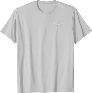 Pilot C172 Flying Airplane Mode On (2-Sided) T-Shirt - T-Shirt | Ash