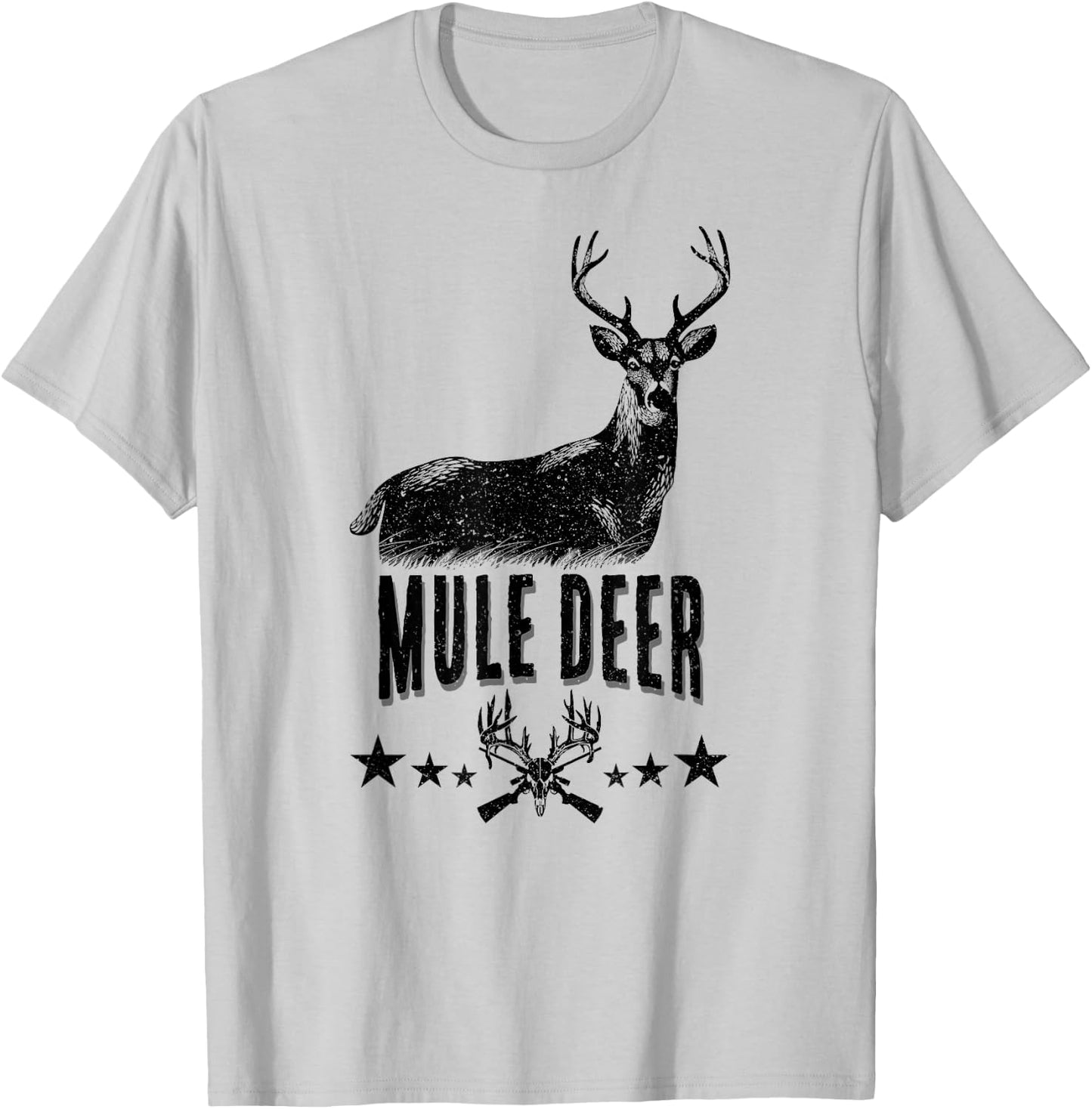 American Mule Deer! Wildlife Hunter T-Shirt - T-Shirt | Ash