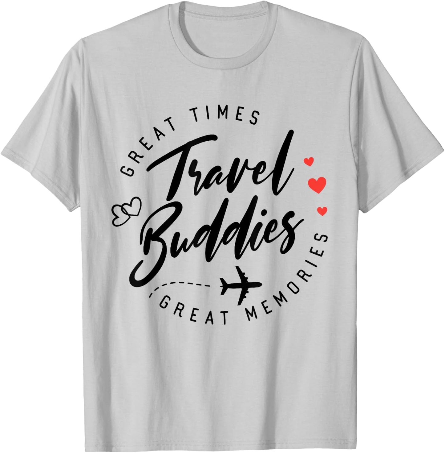Travel Buddies Besties trip 2025 Girls Trip Summer Vacation T-Shirt - T-Shirt | Ash
