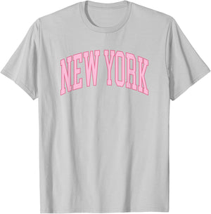 Retro New York souvenir pink preppy throwback classic T-Shirt - T-Shirt | Ash