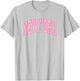 Retro New York souvenir pink preppy throwback classic T-Shirt - T-Shirt | Ash