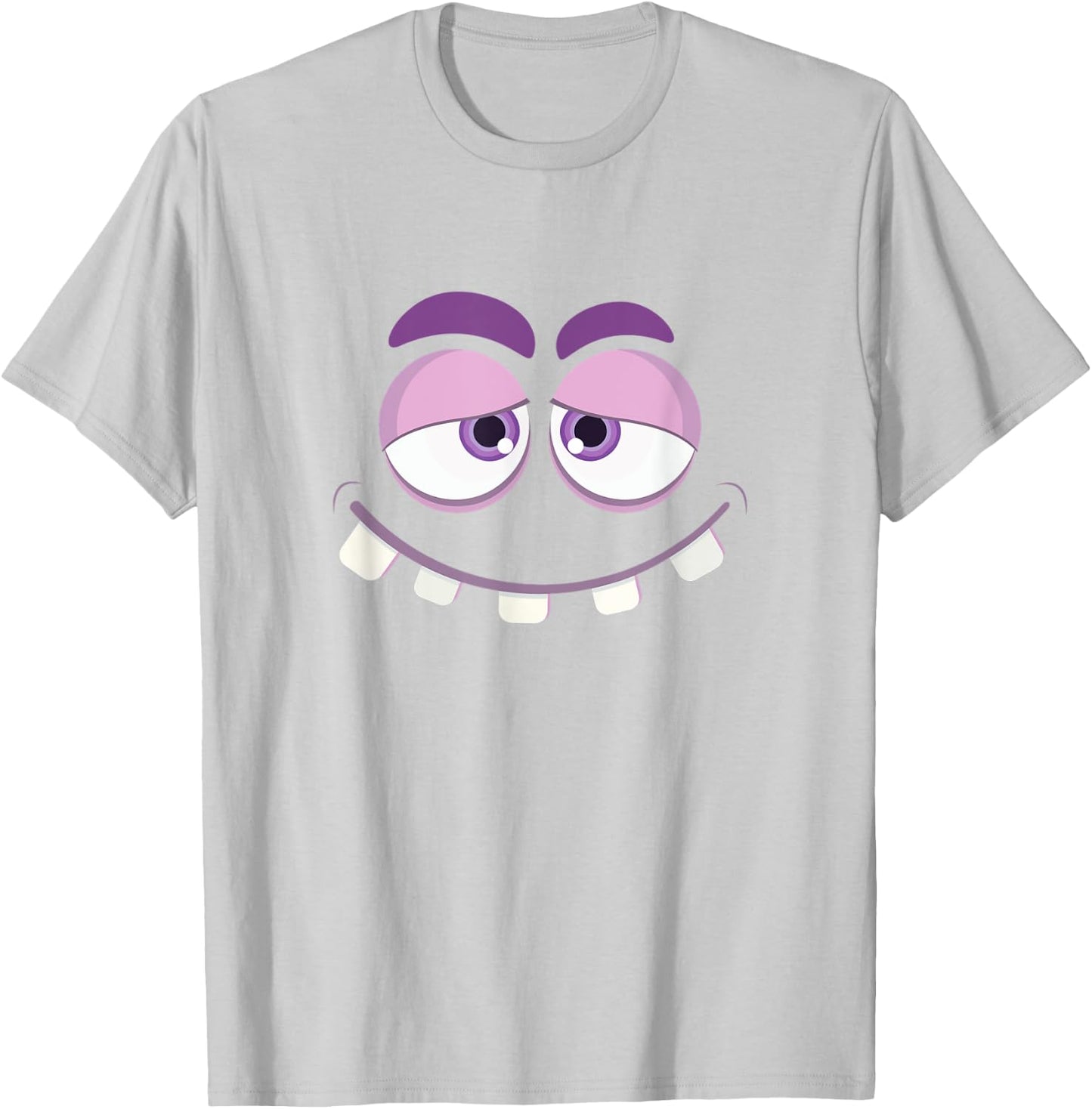 Monster Face Eyes Halloween Cute Costume Funny Kids T-Shirt - T-Shirt | Ash