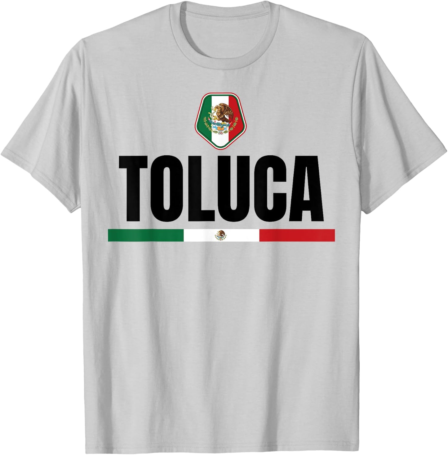 Saying Toluca Mexico Flag Mexican Women Men Proud Wife Pun T-Shirt - T-Shirt | Ash