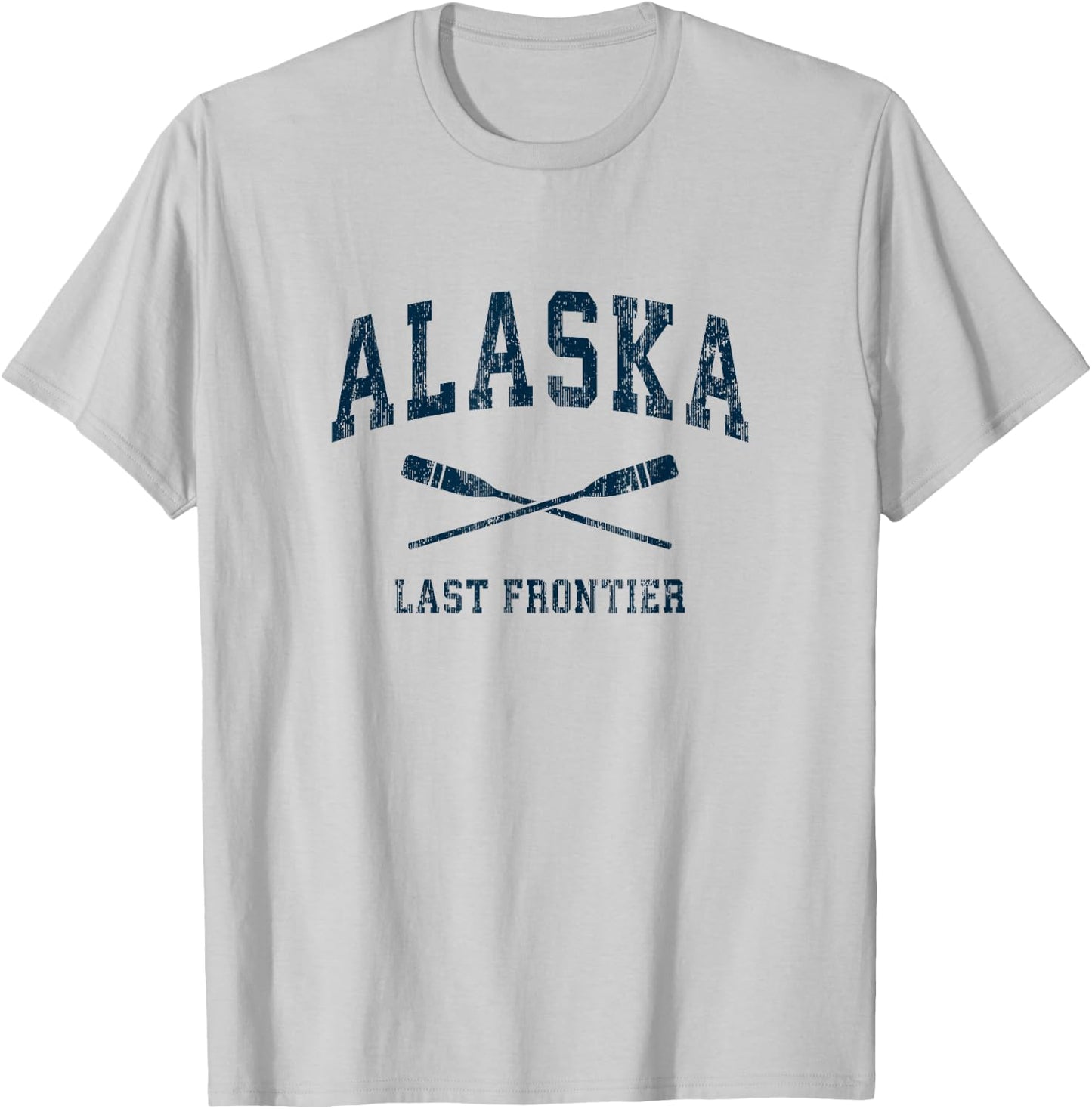 Alaska Vintage Nautical Paddles Sports Oars T-Shirt - T-Shirt | Ash