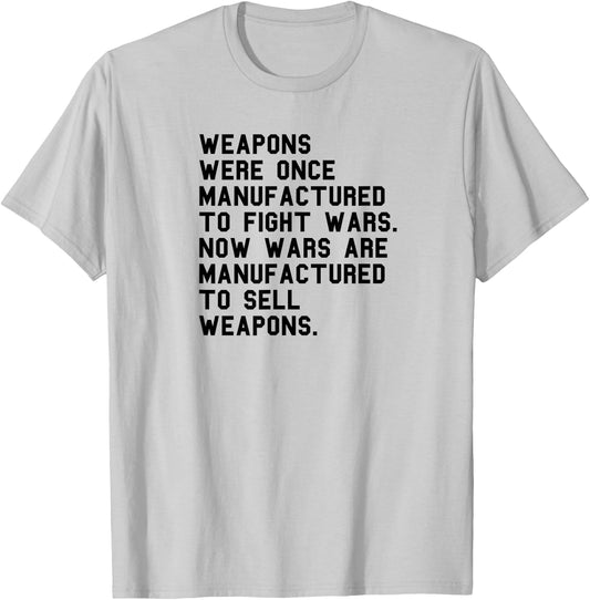 Pro Peace Anti Military Industrial Complex Anti War Pacifist T-Shirt - T-Shirt | Ash