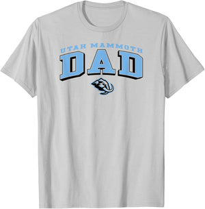 Utah Mammoth Dad Arch White NHL Officially Licensed T-Shirt - T-Shirt | Ash