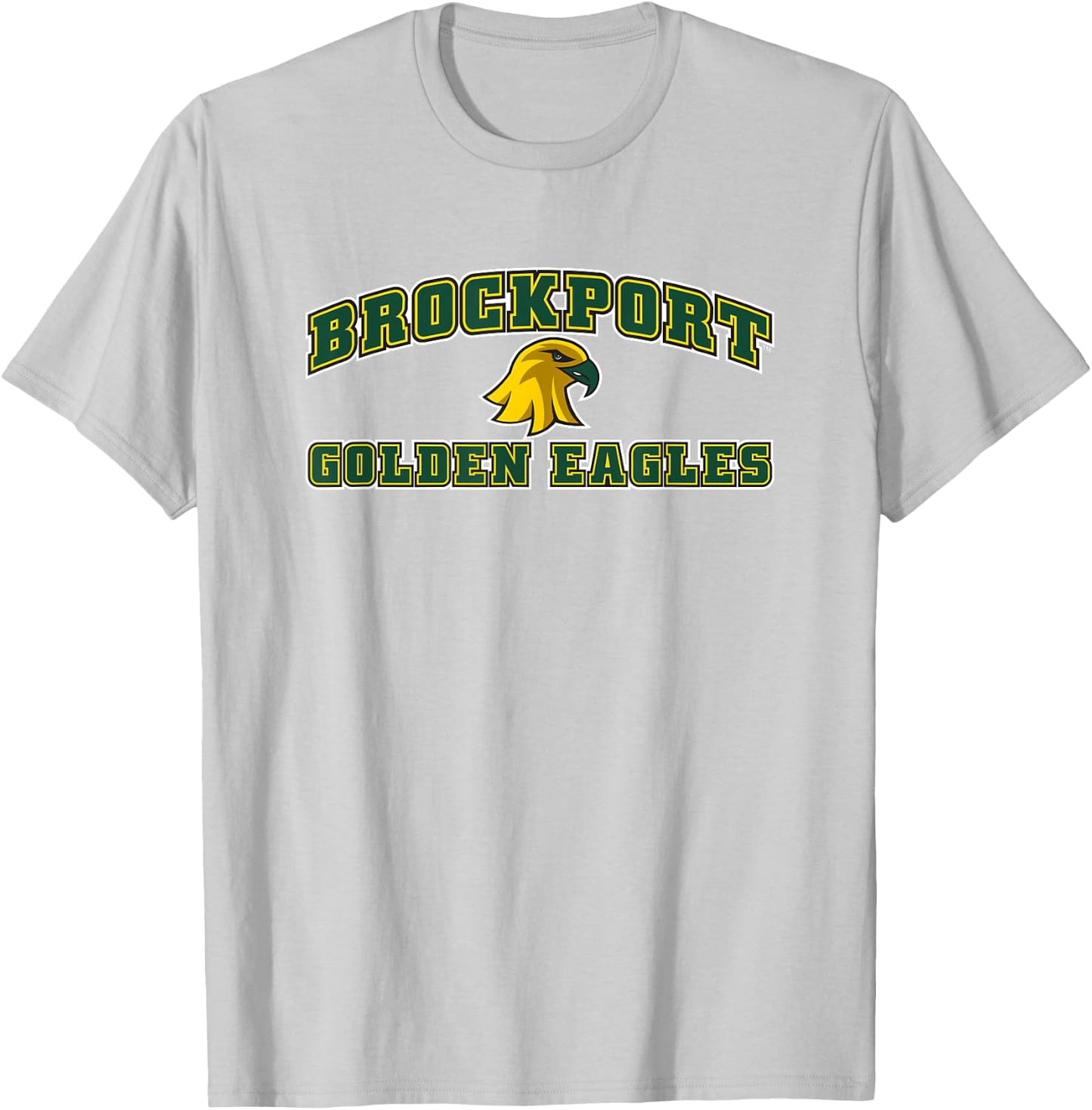 SUNY Brockport Golden Eagles Logo T-Shirt - T-Shirt | Ash