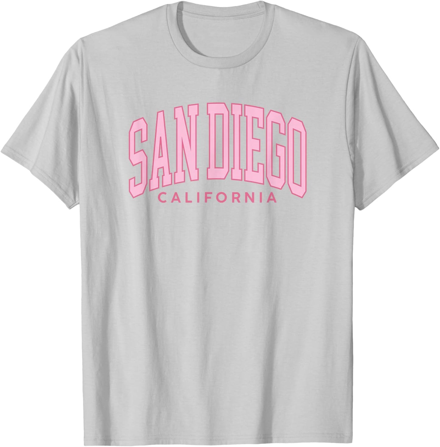 San Diego Preppy Retro Throwback Girls Pink Vintage T-Shirt - T-Shirt | Ash