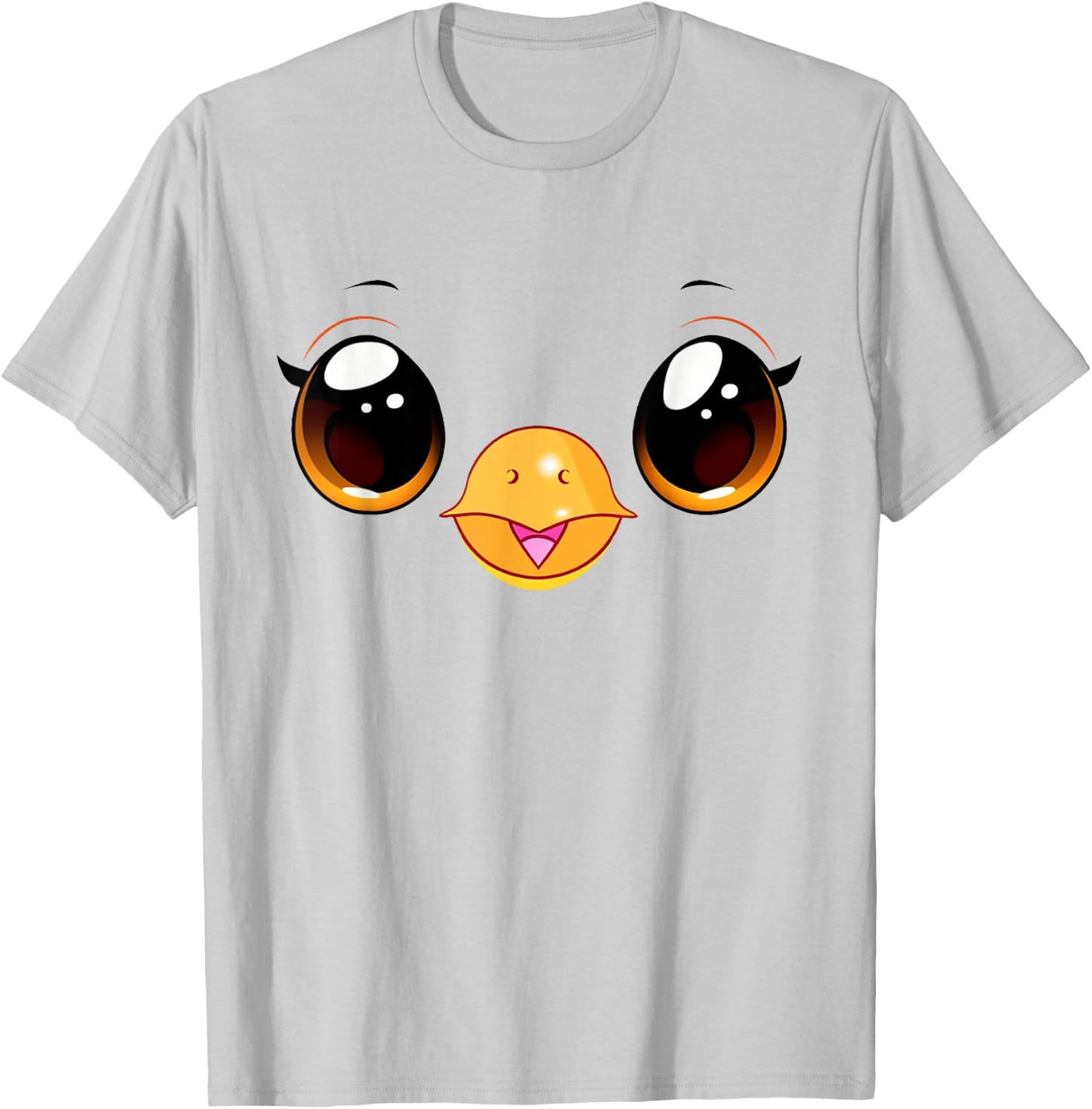 Cute Chicken Face Yellow Chick Costume T-Shirt - T-Shirt | Ash