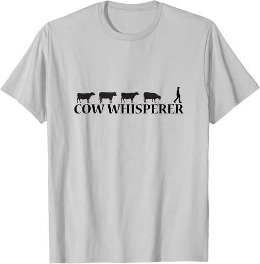 Cow whisperer farmer T-Shirt - T-Shirt | Ash
