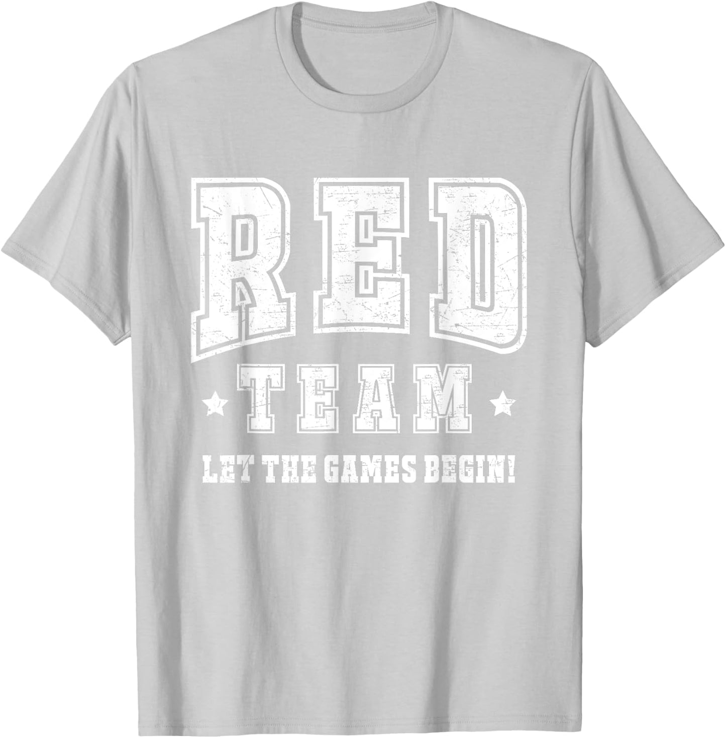 Red Team Let The Games Begin 2025 Field Day Spirit Squad T-Shirt - T-Shirt | Ash