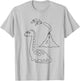 Creative Dino Dinosaurs - Paint & Paint Yourself T-Shirt - T-Shirt | Ash