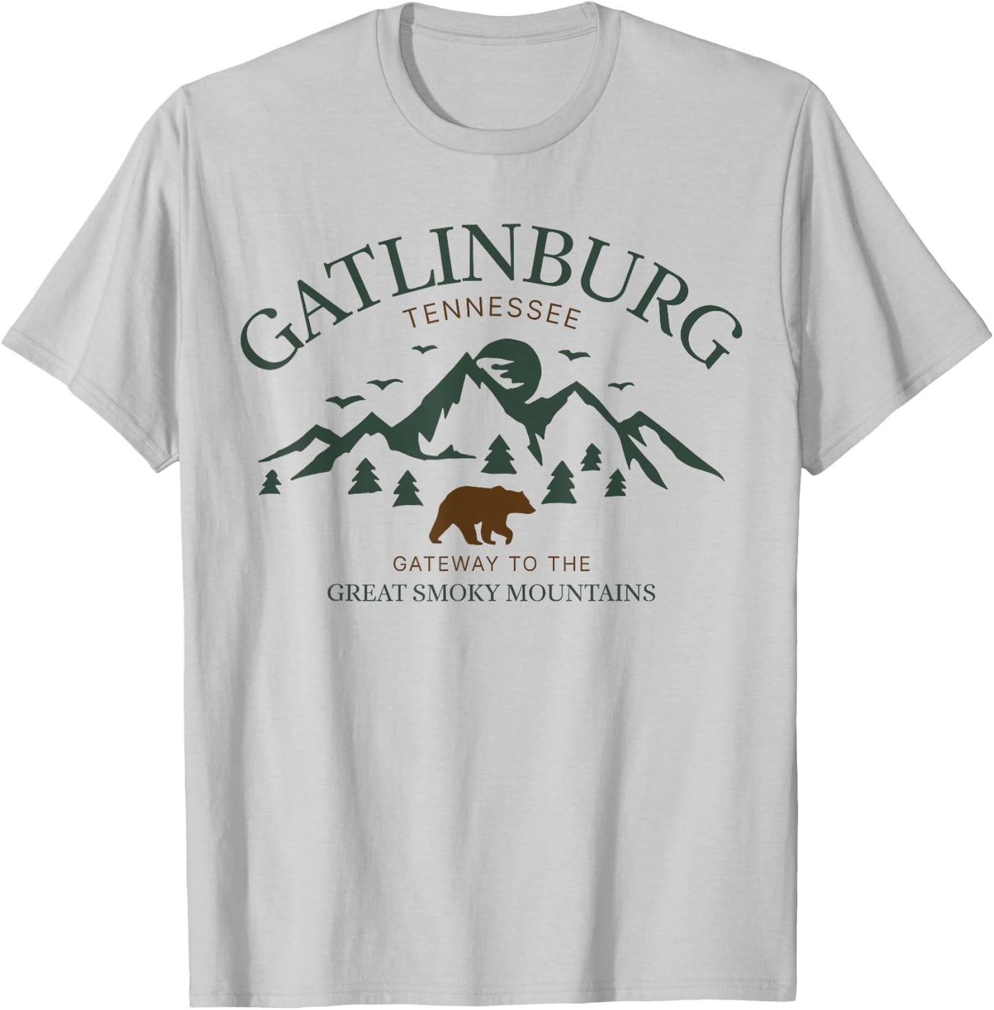 Gatlinburg Smoky Mountains Tennessee T-Shirt - T-Shirt | Ash