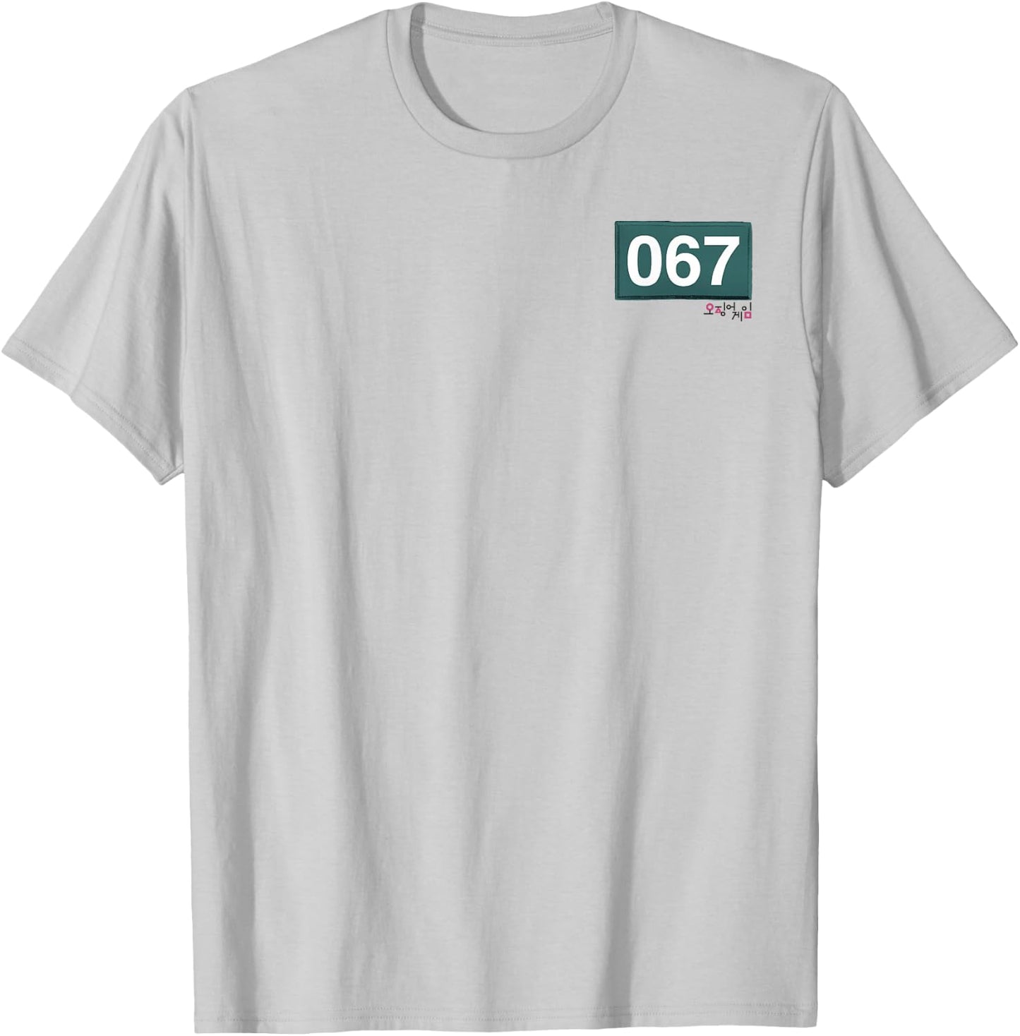 Squid Game Player 067 Pocket Costume T-Shirt - T-Shirt | Ash