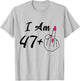 Personalized I Am 47 Plus 1 Middle Finger Humor 48th Women T-Shirt - T-Shirt | Ash