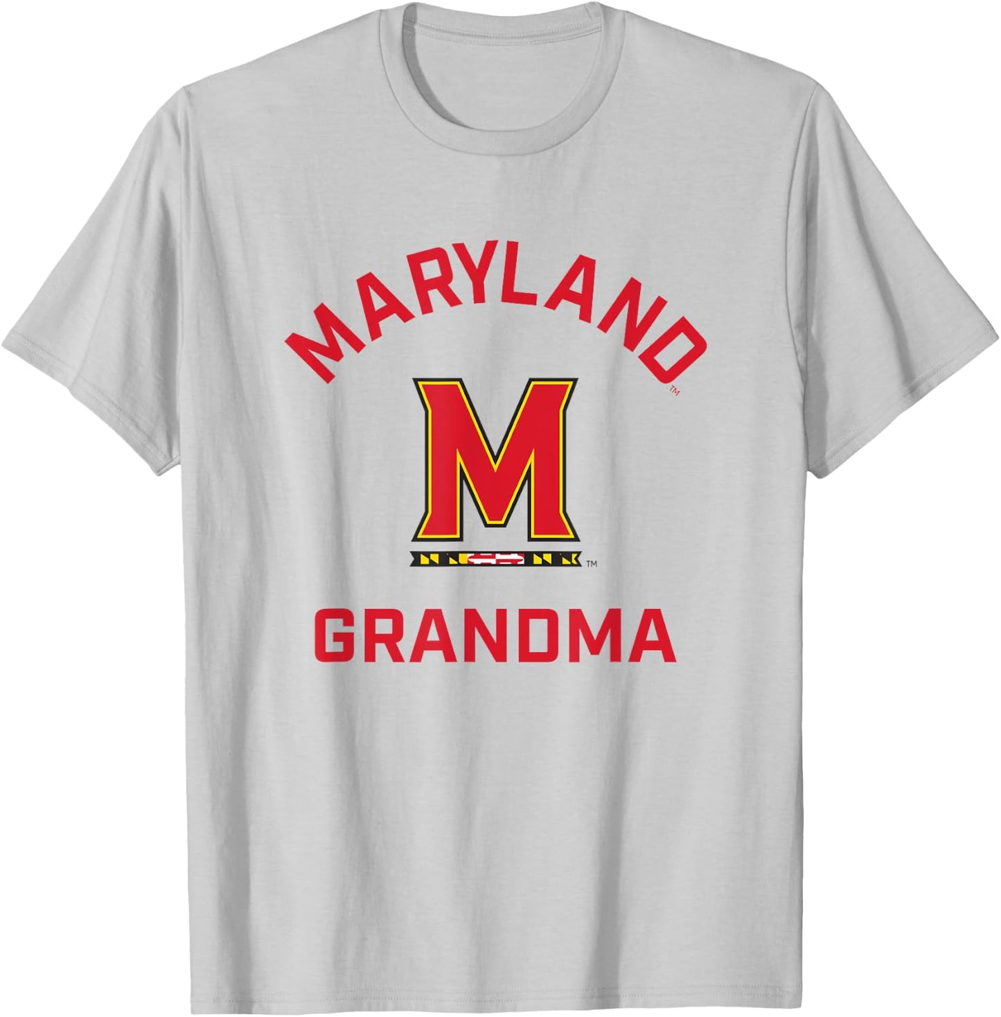 University of Maryland Terrapins Arched Grandma T-Shirt - T-Shirt | Ash