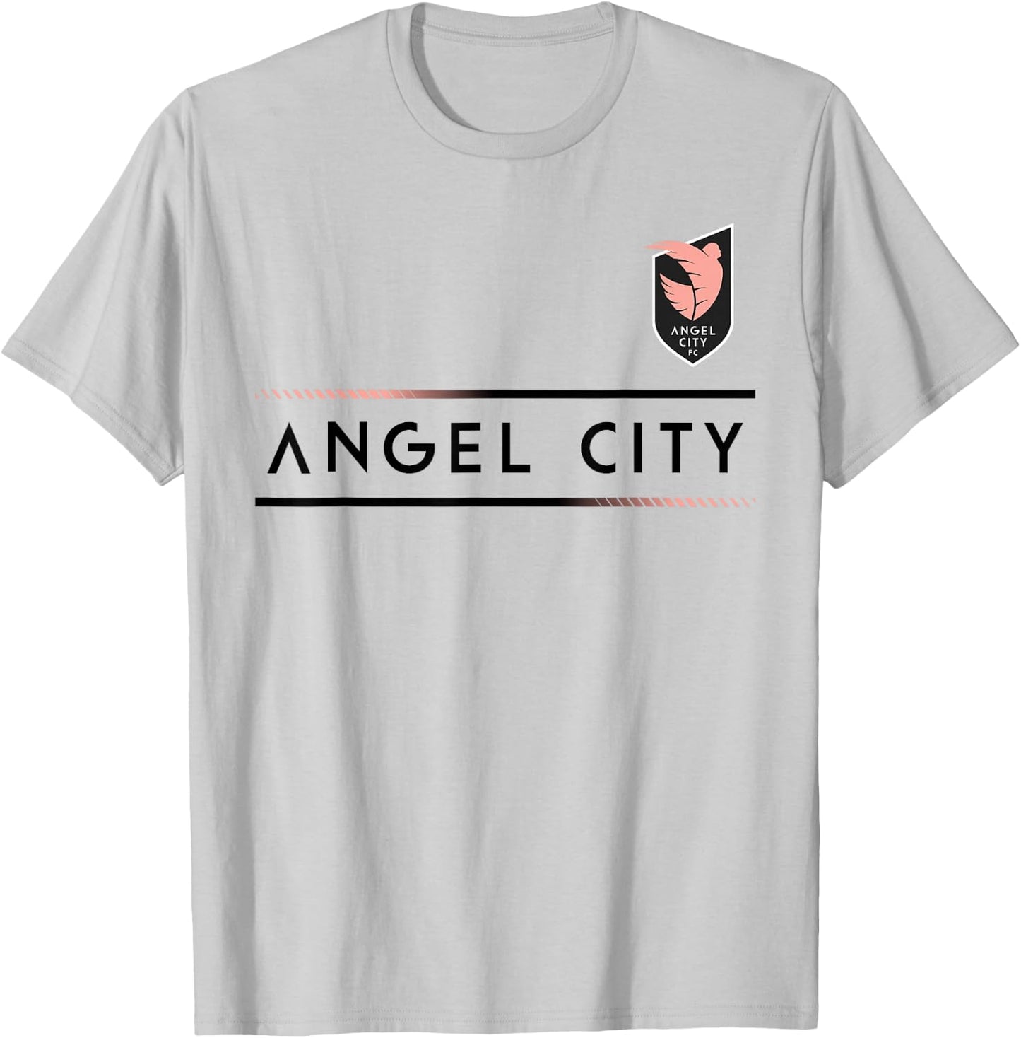 Officially Licensed Angel City FC NWSL Soccer Apparel T-Shirt - T-Shirt | Ash
